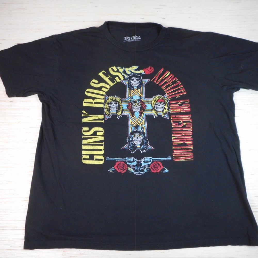 Guns N’ Roses “Appetite for Destruction” Graphic Band Tee XL – Official Licensed